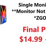 ZGO Single Monitor Arm **Monitor Not Included**