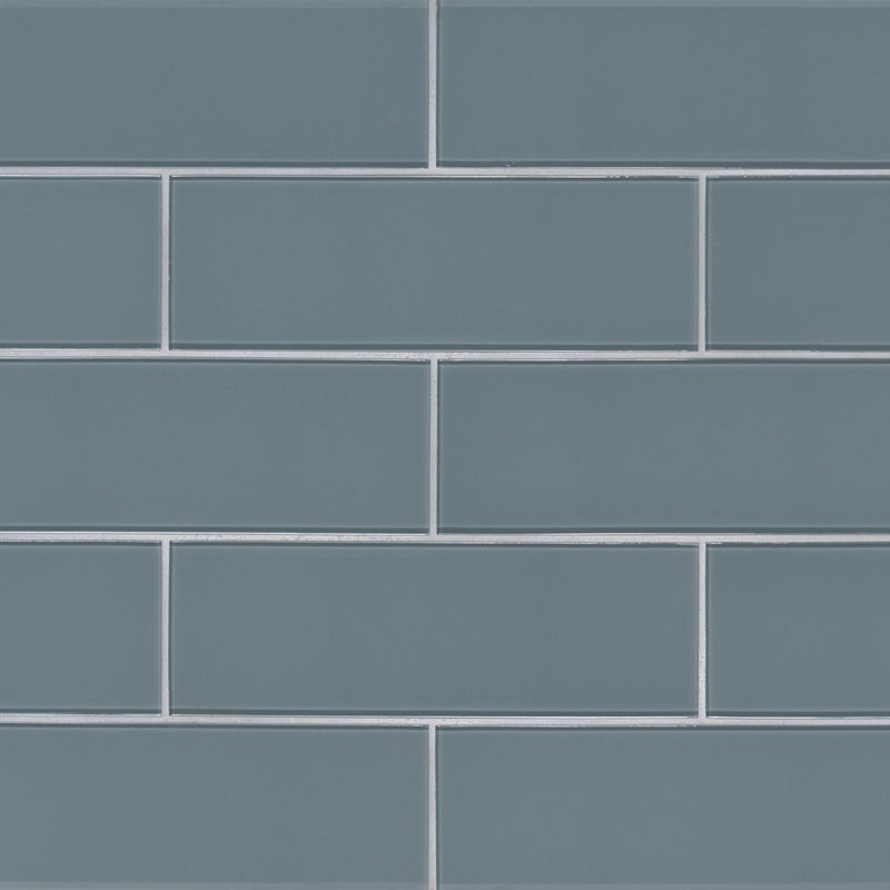 Harbor Gray Polished 4x12 Subway Tile, SMOT-GL-T-HAGR412, 8mm, 15pcs, 22.09 lbs, 4.95sf, Retail: 51.96, FINAL PRICE: $2.97/sf, $14.85/bx + Tax