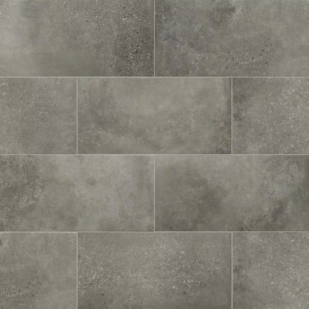 Abyss Coal 12x24 Matte Porcelain Concrete Look Floor and Wall Tile, NHDABYCOA1224, 14sf, 7 pcs, 9.9mm, 53 lbs, FINAL PRICE: $1.29/sf, $18.06/box + Tax