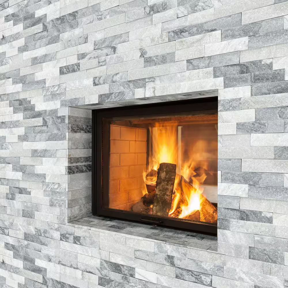 Alaska Gray Splitface 6x24 Ledger Marble Wall Panel, LPNLMALAGRY624, 12mm -18mm, 6pcs, 42.84 lbs, 6sf, FINAL PRICE: $2.50/pc, $2.50/sf, $15.00/bx + Tax