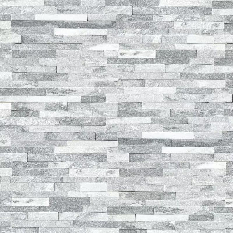 Alaska Gray Splitface 6x24 Ledger Marble Wall Panel, LPNLMALAGRY624, 12mm -18mm, 6pcs, 42.84 lbs, 6sf, FINAL PRICE: $2.50/pc, $2.50/sf, $15.00/bx + Tax