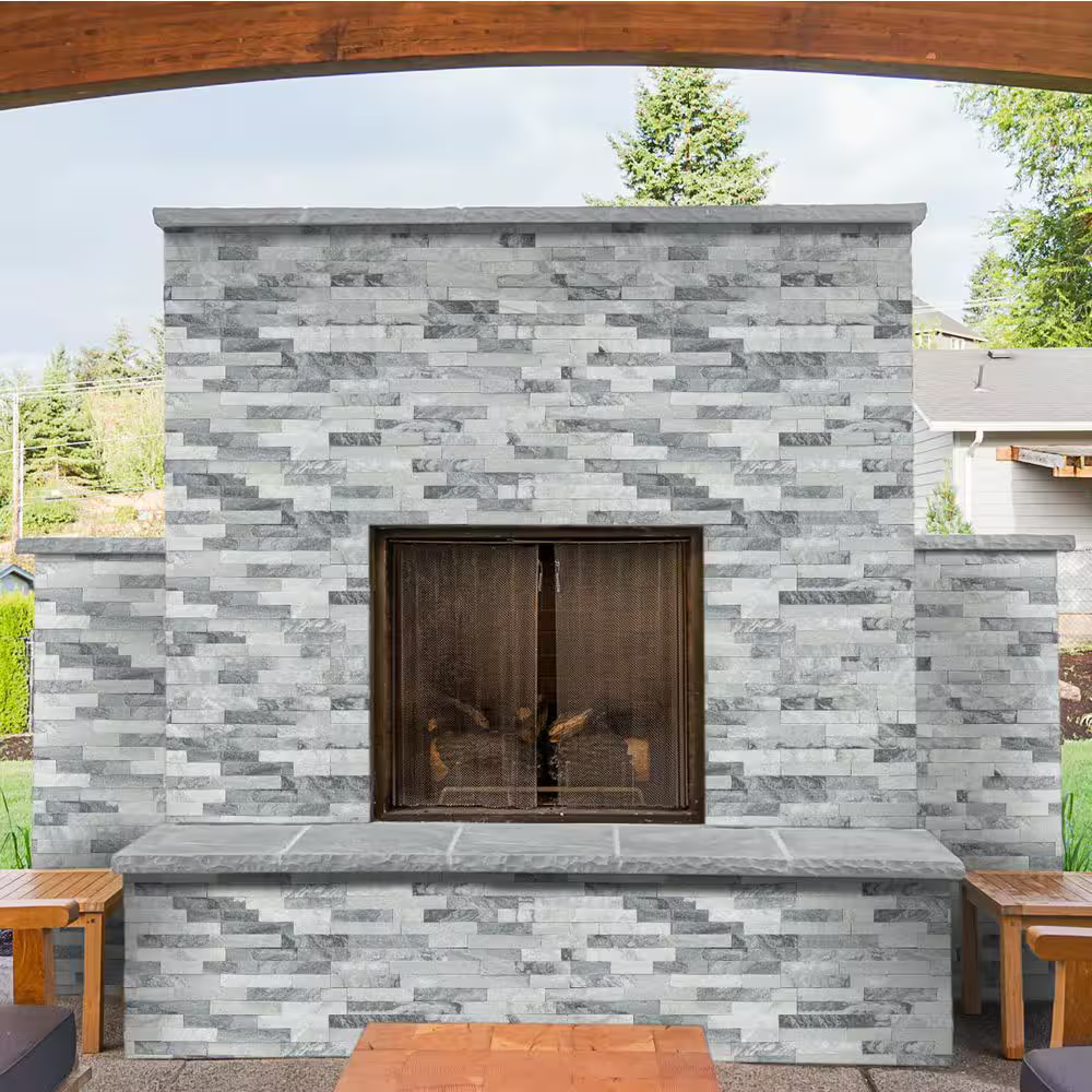 Alaska Gray Splitface 6x24 Ledger Marble Wall Panel, LPNLMALAGRY624, 12mm -18mm, 6pcs, 42.84 lbs, 6sf, FINAL PRICE: $2.50/pc, $2.50/sf, $15.00/bx + Tax