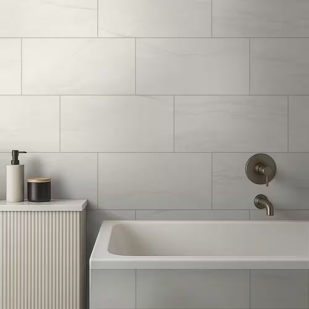 **PER BOX** HD Alexandra White 12x24 Matte Porcelain Marble Tile, NHDALEX12X24, 8.9mm, 8pcs, 67 lbs, 16sf, Retail: $1.69/sf, FINAL PRICE: $0.99/sf