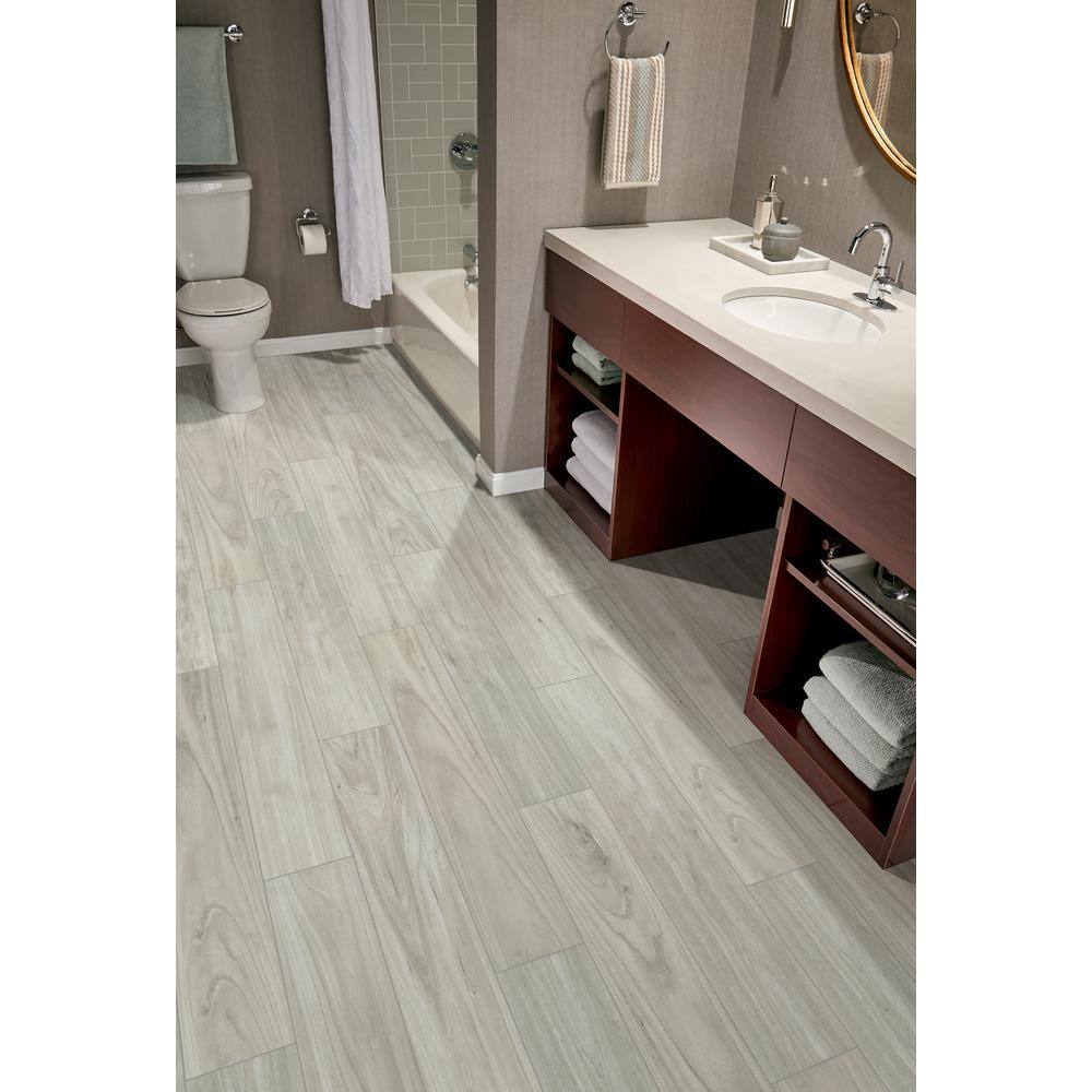 Catalina Ice Polished 8x48 Porcelain Floor and Wall Tile, NCATICE8X48P, 9.4mm, 4pcs, 50 lbs, 10.66sf, Retail: $7.59/sf // $80.91/bx, FINAL PRICE: $0.99/sf, $10.55/bx + Tax