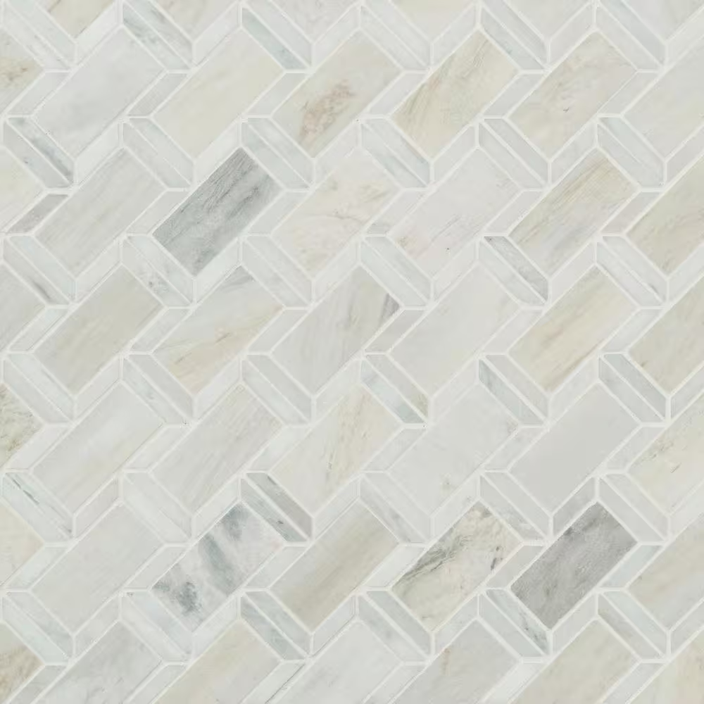 Angora Framework 12x12 Polished Mosaic, 10sf, 10 pcs, 45 lbs, FINAL PRICE: $6.99/pc, $69.90/box + Tax