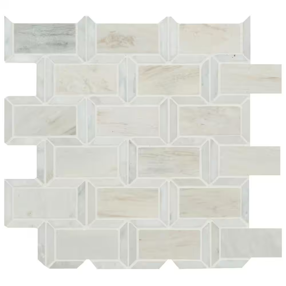 Angora Framework 12x12 Polished Mosaic, 10sf, 10 pcs, 45 lbs, FINAL PRICE: $6.99/pc, $69.90/box + Tax