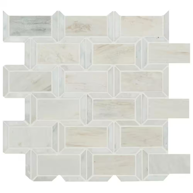 Angora Framework 12x12 Polished Mosaic, 10sf, 10 pcs, 45 lbs, FINAL PRICE: $6.99/pc, $69.90/box + Tax
