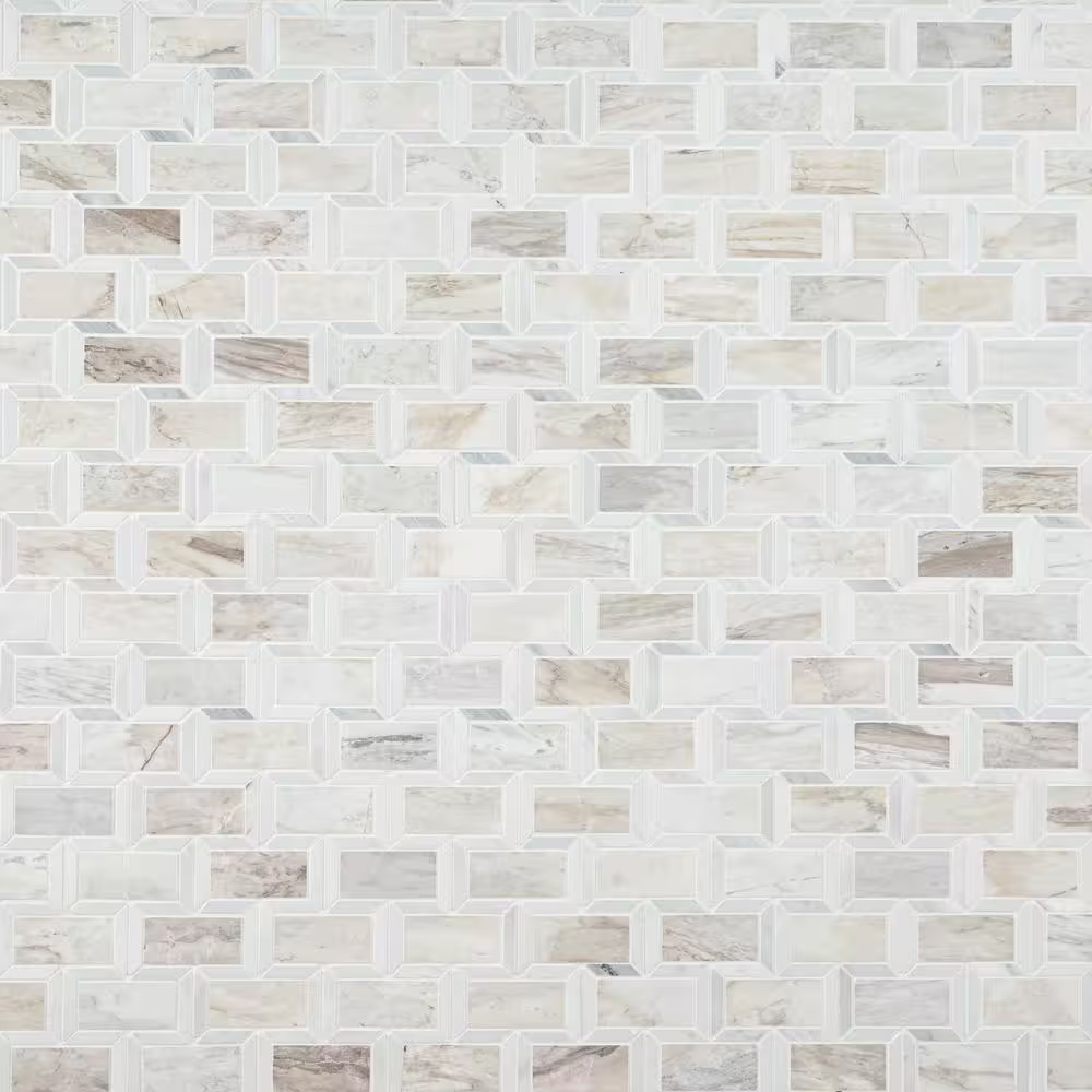 Angora Framework 12x12 Polished Mosaic, 10sf, 10 pcs, 45 lbs, FINAL PRICE: $6.99/pc, $69.90/box + Tax