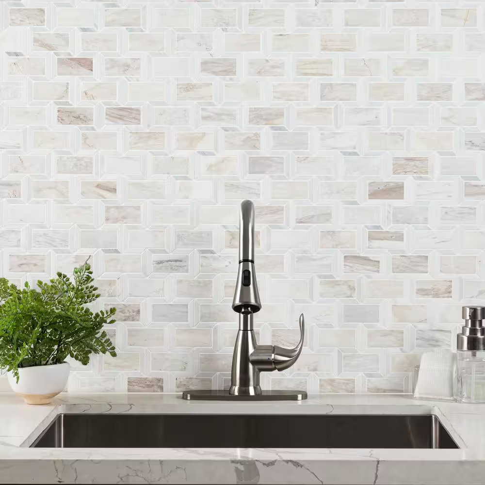 Angora Framework 12x12 Polished Mosaic, 10sf, 10 pcs, 45 lbs, FINAL PRICE: $6.99/pc, $69.90/box + Tax