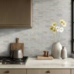 **PER PC** Angora Elongated Octagon 12x13 Polished Mosaic, SMOT-ANGORA-OCTELP, 10.1sf, 10 pcs, 35 lbs, FINAL PRICE: $11.99/pc, $119.90/box + Tax