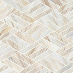 Angora Rhombus 11x13 Polished Marble Mesh-Mounted Mosaic, SMOT-ANGORA-RHO10M, 9.4sf, 10 pcs, 47 lbs, FINAL PRICE: $5.99/pc, $59.90/box + Tax