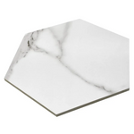 **PER BOX** Bella Tuscana Hexagon 10x11 Polished Porcelain Tile, SF220052, 8.736sf, 14pcs, 36 lbs, FINAL PRICE: $1.99/pc, $17.38/sf + Tax