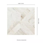Arabescato Venato White Argyle 12x12 Honed Marble Mesh Mounted Mosaic, SMOT-ARAVEN-ARGH, 10sf, 10 pcs, 50 lbs, FINAL PRICE: $8.99/pc, $89.90/box + Tax