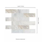 Arabescato Venato White 12x12 Mosaic, Retail: $9.57pc, 9.6 sf/bx, 10 pcs/bx, 50 lbs/bx,  FINAL PRICE: $4.99/pc, $49.90/ Box + TAX
