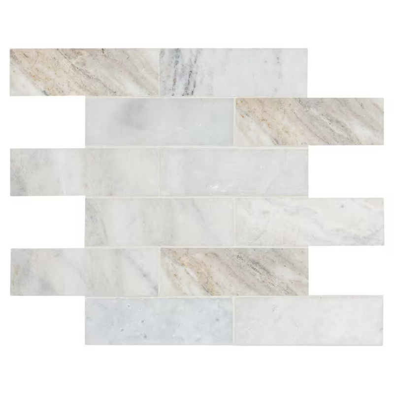 Arabescato Venato White 12x12 Mosaic, Retail: $9.57pc, 9.6 sf/bx, 10 pcs/bx, 50 lbs/bx,  FINAL PRICE: $4.99/pc, $49.90/ Box + TAX