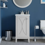 Alpine Reserve Alcova 18-in Gray Undermount Single sink Bathroom Vanity with White Ceramic Top, LWSK18VG, 4082291, MSRP: $454.00, FINAL PRICE: $269.99 + TAX