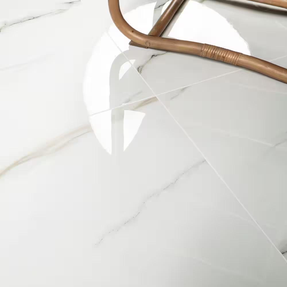Aria Blanco 24x24 Polished Porcelain Floor and Wall Tile, 10mm, 4pcs, 70 lbs, 16sf, Retail: $2.99/sf, FINAL PRICE: $1.49/sf, $23.84/box + Tax.