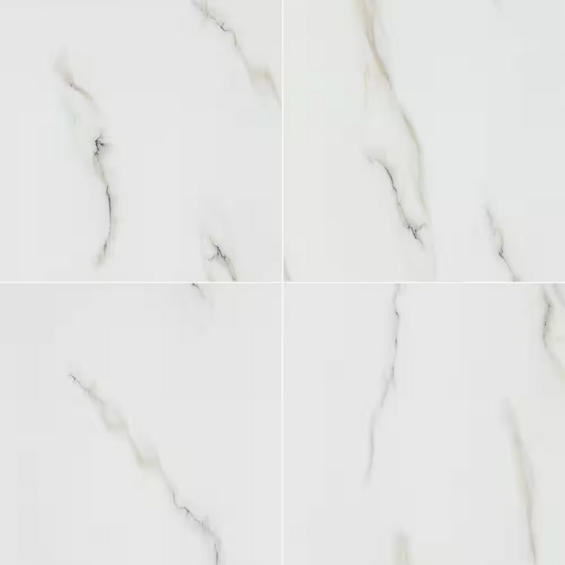 Aria Blanco 24x24 Polished Porcelain Floor and Wall Tile, 10mm, 4pcs, 70 lbs, 16sf, Retail: $2.99/sf, FINAL PRICE: $1.49/sf, $23.84/box + Tax.