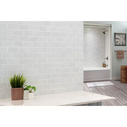 ** PER PCS ** Aria Ice 12x12 Polished Porcelain, NARIICE2X4P, Retail: $9.16/pc, 8pcs, 8sf, 34.4 lbs, Final: $3.99/pc, Loc: MT2-E