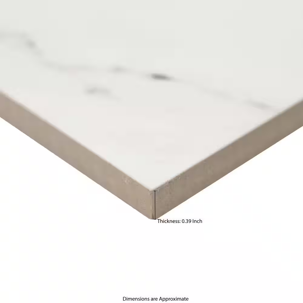 **PALLET SALE - 8 bxs (128 sqft) @ $0.99/sqft** Aria Ice 12x24 Polished Porcelain Floor and Wall Tile, NARICE1224P, 10mm, 8pcs, 62 lbs, 16sf, Retail: $4.30/sf, $68.84/box/sf, FINAL PRICE: $1.29/sf, $20.64 + Tax