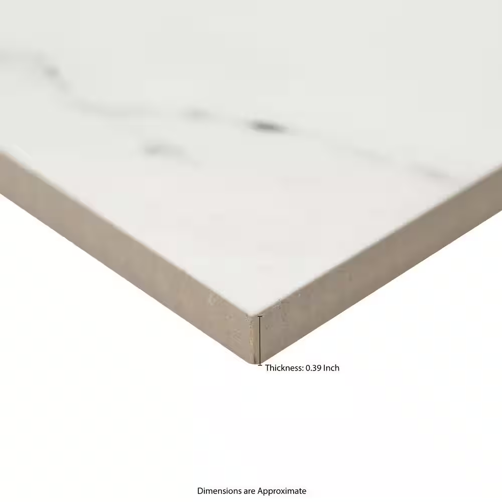 Aria Ice 24x24 Polished Porcelain Floor and Wall Tile, NARIICE2424P, 10cm, 4pcs, 70 lbs, 16sf, Retail: $3.14/sf, $50.22/box, FINAL PRICE: $1.49/sf, $23.84/box + Tax
