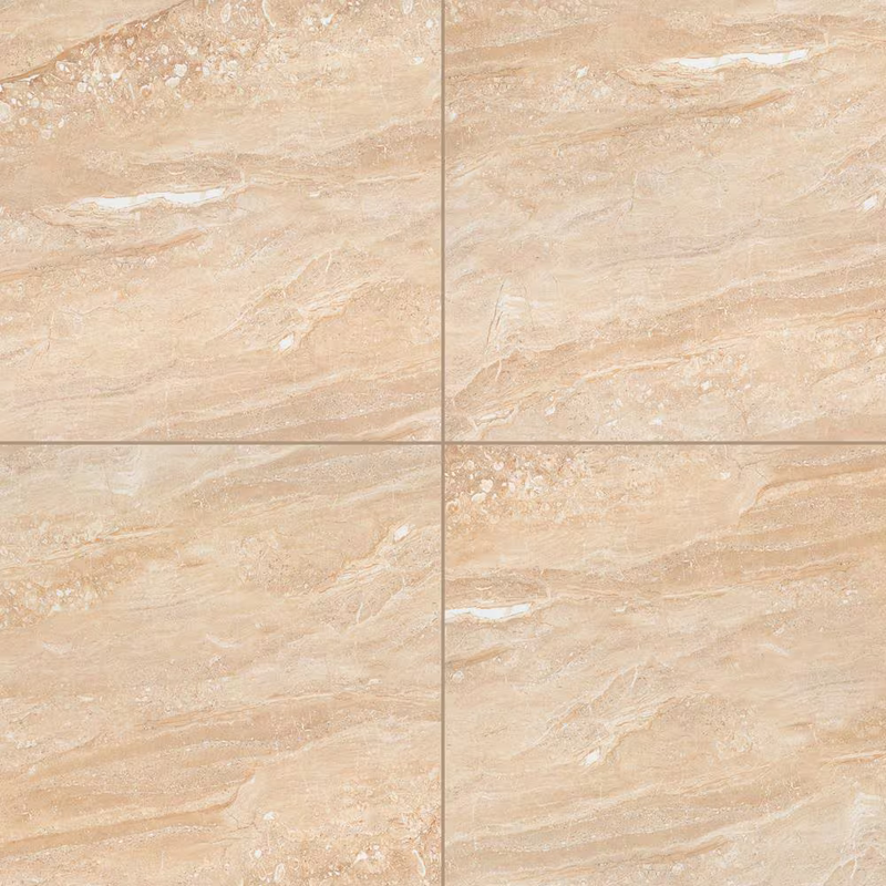 ** PER BOX ** Aria Oro 24X24 Polished, 9.9mm, 16sf, 70 lbs, 4pcs, Loc: MT17-B