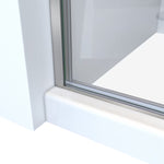 Arizona Replacement Panel Glass Shower Door 30x68 in Brushed Nickel and Clear Glass - CLEARANCED