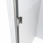Arizona Replacement Panel Glass Shower Door 30x68 in Brushed Nickel and Clear Glass - CLEARANCED