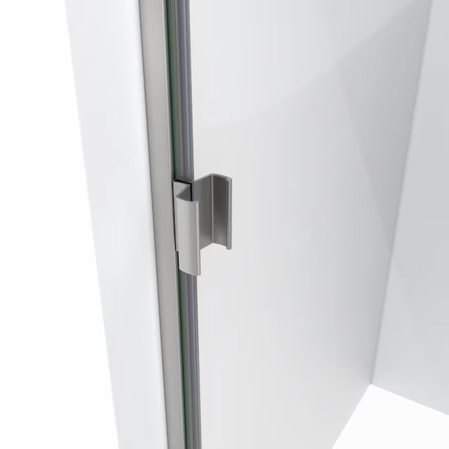Arizona Replacement Panel Glass Shower Door 30x68 in Brushed Nickel and Clear Glass - CLEARANCED