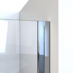 Arizona Replacement Panel Glass Shower Door 30x68 in Brushed Nickel and Clear Glass - CLEARANCED