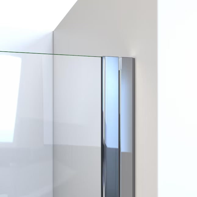 Arizona Replacement Panel Glass Shower Door 30x68 in Brushed Nickel and Clear Glass - CLEARANCED