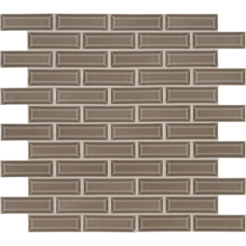 ** PER PCS ** Artisan Taupe 2x6 Beveled Subway, SMOT-PT-ARTA-2X6B, 10sf, 10pcs, MSRP: $13.67/pc - CLEARANCED: $2.99 + Tax, Loc: MT2-C