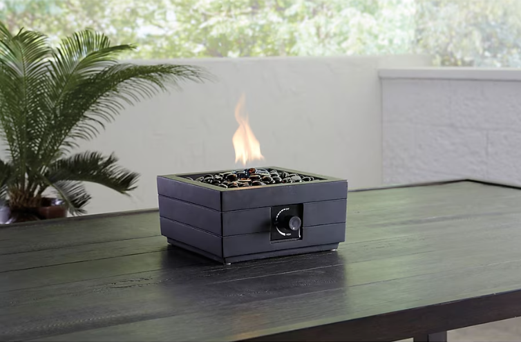 Alpine Reserve 10-in W 10000 Maximum BTUs Steel Square Portable Liquid propane Fire pit