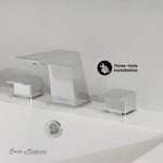 Swiss Madison Carre Widespread Faucet in Polished Chrome, SM-BF32C, MSRP: $249.54, FINAL  PRICE: $89.99 + TAX