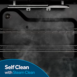 GE Crisp Mode 30-in Glass Top 5 burners 5.3-cu ft Slide-In Electric Range ( Stainless Steel )