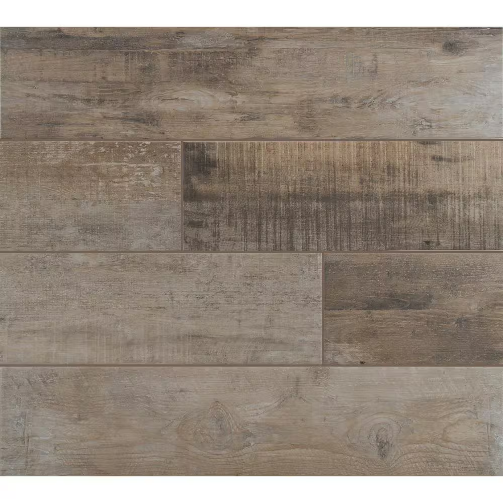 Barnwood Cognac Wood Look 8x36 Matte Tile, NHDBARNCOG8X36, 10mm, 7pcs, 47.4 lbs, 14sf, Retail: $3.98/sf, FINAL PRICE: $2.49/sf, $34.86 + Tax
