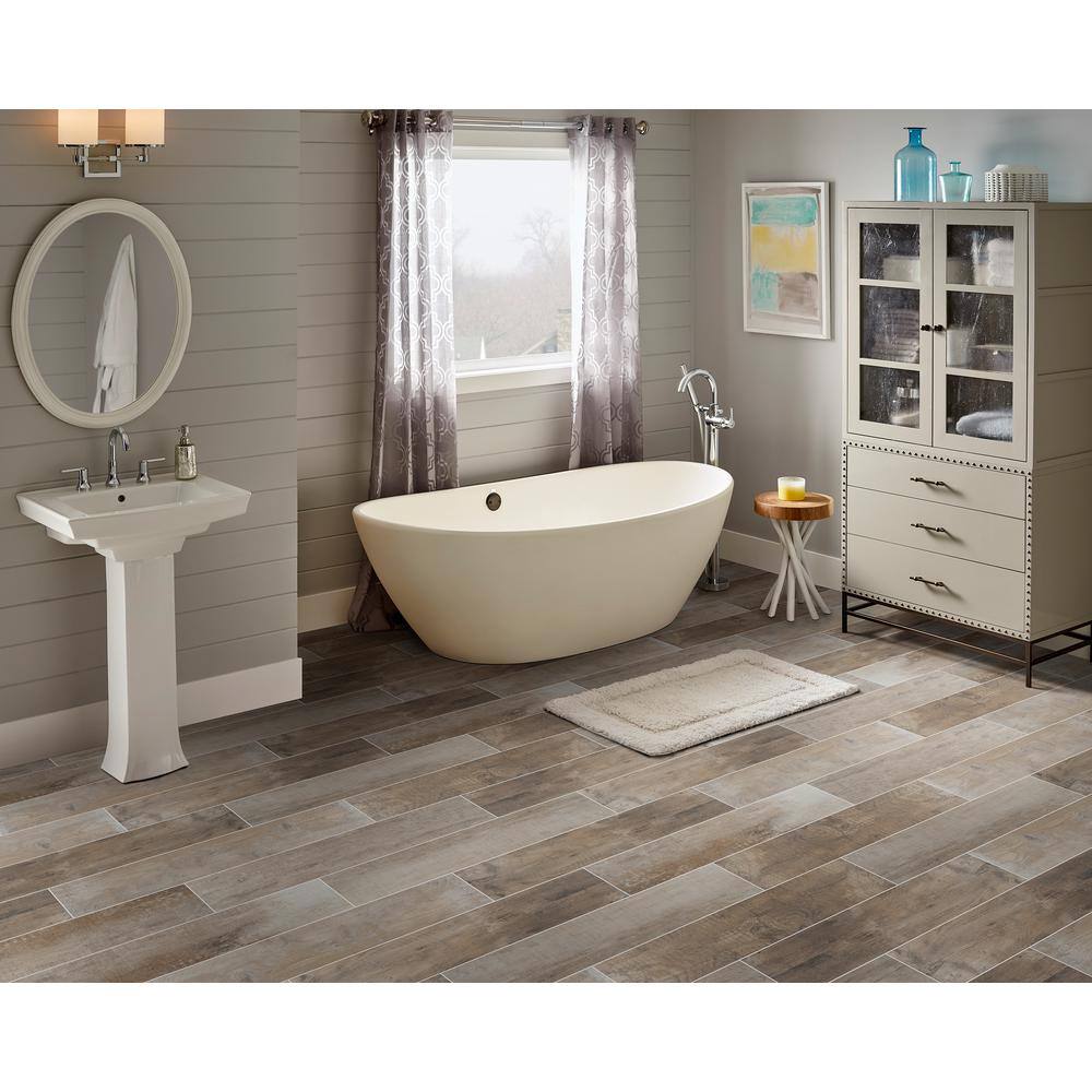 Barnwood Cognac Wood Look 8x36 Matte Tile, NHDBARNCOG8X36, 10mm, 7pcs, 47.4 lbs, 14sf, Retail: $3.98/sf, FINAL PRICE: $2.49/sf, $34.86 + Tax