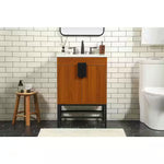 Ever Living Grace 24-Inch Single Sink Vanity in Teak with a  Countertop, VF48824MTK, FINAL PRICE: $399.99 + TAX [FBM-126]