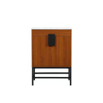 Ever Living Grace 24-Inch Single Sink Vanity in Teak with a  Countertop, VF48824MTK, FINAL PRICE: $399.99 + TAX [FBM-126]