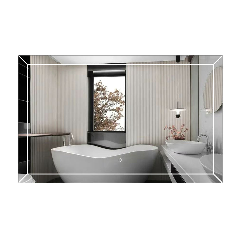 Athena 48x30 Frameless LED Mirror with Defogger & Bluetooth, MA014830TDB