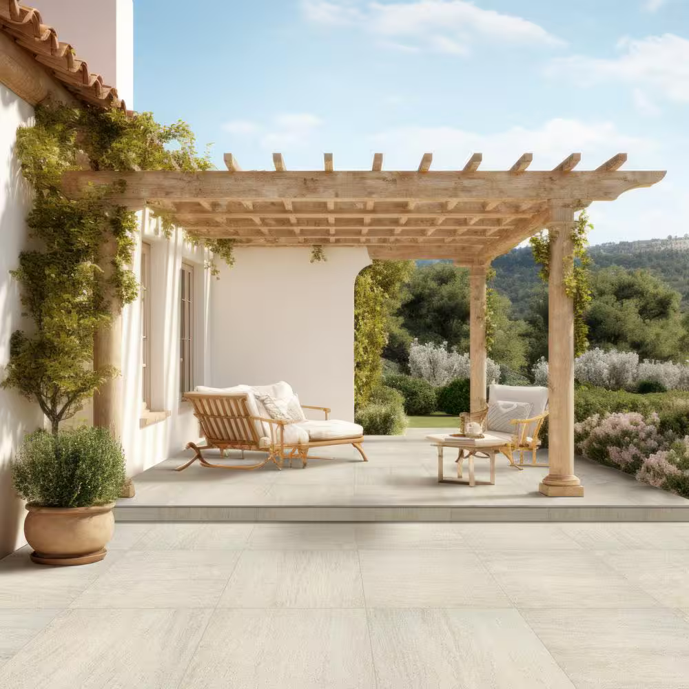 **PALLET SALE - 5 bxs (77.50 sqft) @ $1.49/sqft** Livingstyle Beige 24x24 Matte Porcelain Stone Look Pavers, NLIVSTYBEI2424, 20mm, 4pcs, 75.8 lbs, 15.5sf, Retail: $10.25/sf, $82.00/bx, FINAL PRICE: $1.49/sf, $23.10 + Tax