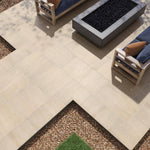 **PALLET SALE - 5 bxs (77.50 sqft) @ $1.49/sqft** Livingstyle Beige 24x24 Matte Porcelain Stone Look Pavers, NLIVSTYBEI2424, 20mm, 4pcs, 75.8 lbs, 15.5sf, Retail: $10.25/sf, $82.00/bx, FINAL PRICE: $1.49/sf, $23.10 + Tax