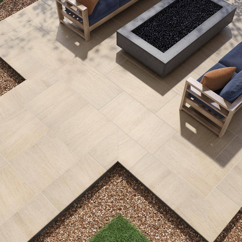 **PALLET SALE - 5 bxs (77.50 sqft) @ $1.49/sqft** Livingstyle Beige 24x24 Matte Porcelain Stone Look Pavers, NLIVSTYBEI2424, 20mm, 4pcs, 75.8 lbs, 15.5sf, Retail: $10.25/sf, $82.00/bx, FINAL PRICE: $1.49/sf, $23.10 + Tax