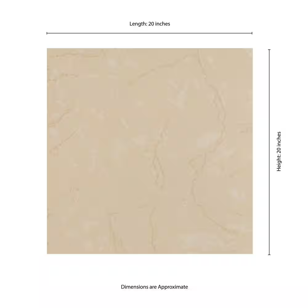 Monterosa Beige 20x20 Polished Porcelain Stone Look Floor and Wall Tile, NHDMONBEIG2020, 19.46sf, 7 pcs, 10mm, 64 lbs, FINAL PRICE: $0.59/sf, $11.4814/box + Tax