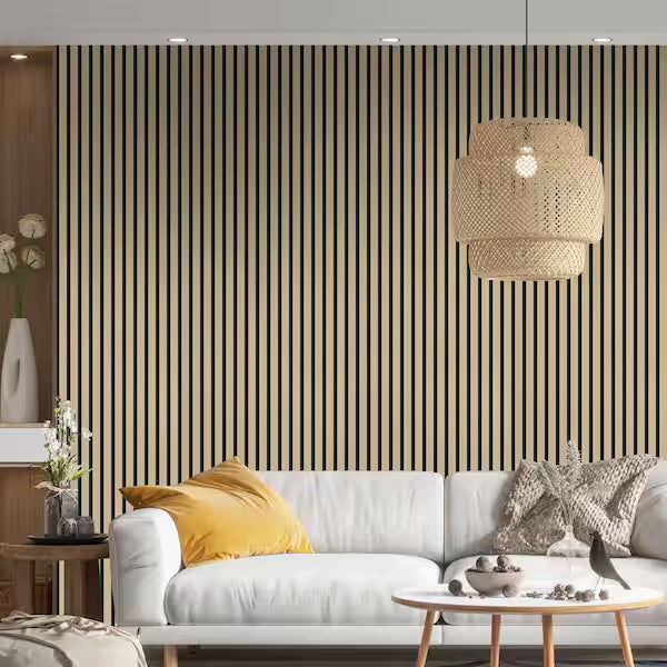 Beige Slat Cubed 26x32 Acoustic Wall Panel, 810.58mm x 665.59mm, FINAL PRICE: $52.99/pc + Tax