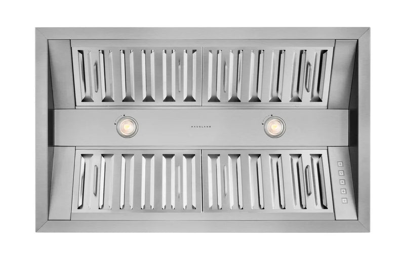 Hauslane 34 inch Convertible 500-CFM Stainless Steel Insert Under Cabinet Range Hood