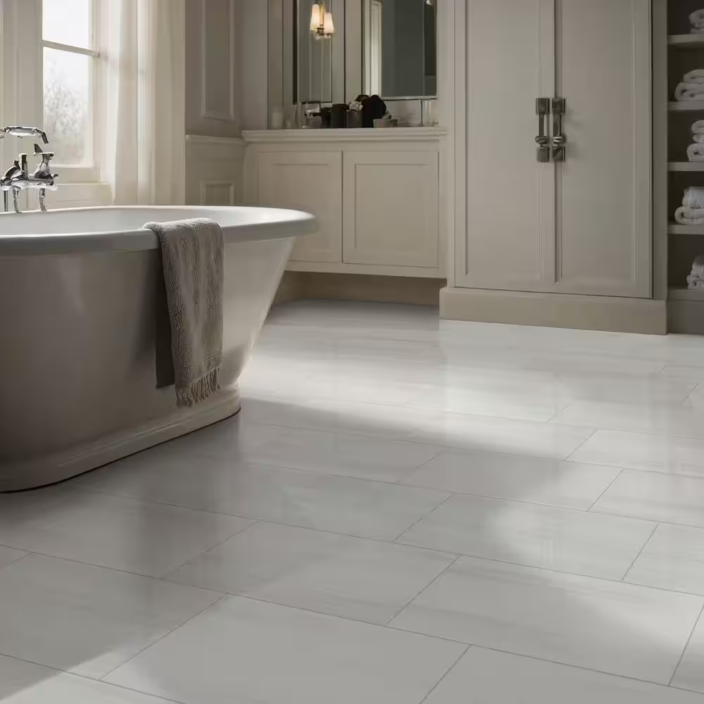 Bianco Dolomite 12x24 Polished White Minimalist Marble Look Porcelain Tile, NHDBIADOL1224P, 9.4mm, 8pcs, 59.5 lbs, 16sf, Retail: $2.29/sf, FINAL PRICE: $1.29/sf, $20.64 + Tax