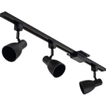 Lithonia Lighting Track Kit 44.0-in 3 -Light Black Integrated Traditional Linear Track Lighting Kit with Step Pivoting Heads