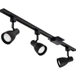 Lithonia Lighting Track Kit 44.0-in 3 -Light Black Integrated Traditional Linear Track Lighting Kit with Step Pivoting Heads