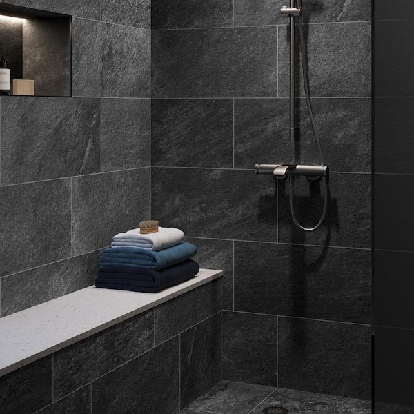 Alpe Black 12x24 Matte Tile, 8mm, 15.5 sf, 8pcs, 56lbs, FINAL PRICE: $1.29/sf, $20.00/bx